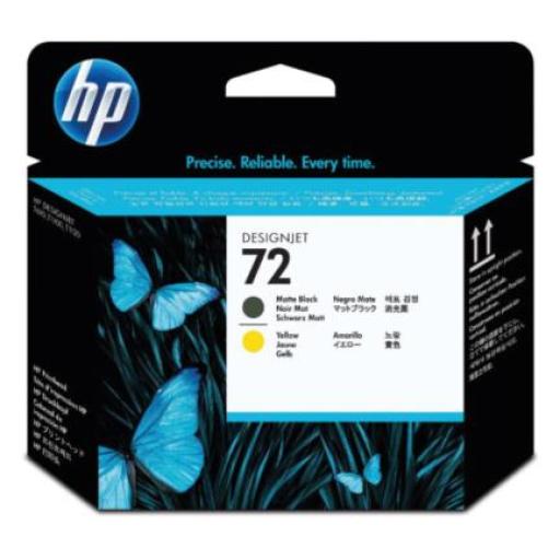[HP_C9384A] HP Cabezal HP LF de Impresión 72 Color Negro Mate-Amarillo