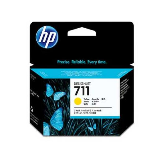 [HP_CZ136A] HP TINTA HP LF 711 AMARILLO 3PACK DESIGNJET
