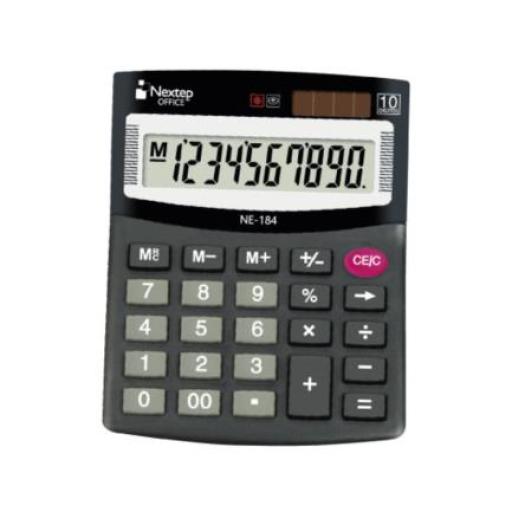 [NEXTEP_NE-184] Nextep Calculadora Nextep 10 Dígitos Semi Escritorio Bateria/Solar
