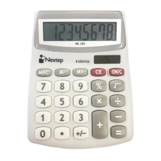 [NEXTEP_NE-185] Nextep Calculadora Nextep 8 Dígitos Semi Escritorio Solar/Batería