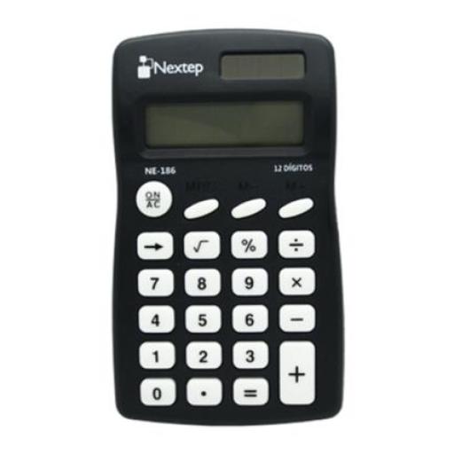 [NEXTEP_NE-186] Nextep Calculadora Nextep 12 Dígitos de Bolsillo Funciones Básicas Solar/Batería