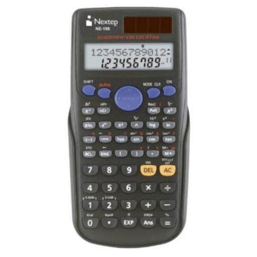 [NEXTEP_NE-196] Nextep Calculadora Nextep Científica 10+2 Dígitos Doble Línea 240 Funciones Batería Solar
