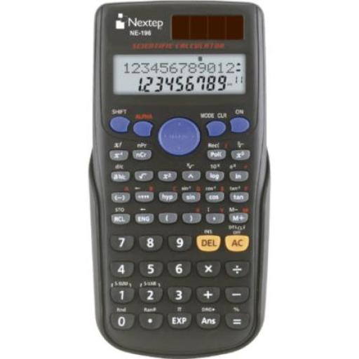 [NEXTEP_NE-196] Nextep Calculadora Nextep Científica 10+2 Dígitos Doble Línea 240 Funciones Batería Solar