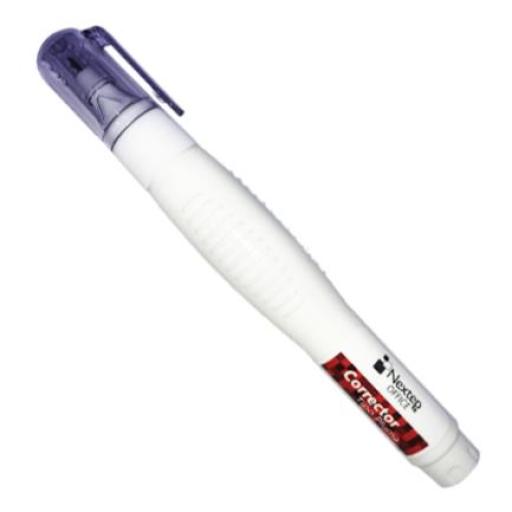 [NEXTEP_NE-068] Nextep Corrector Nextep Tipo Pluma 8ml Punta Metálica c/12 Piezas