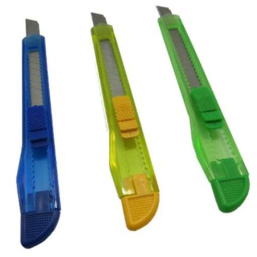 [NEXTEP_NE-179] Nextep Cutter Plástico Nextep Chico Navaja 9mm Caja con 12