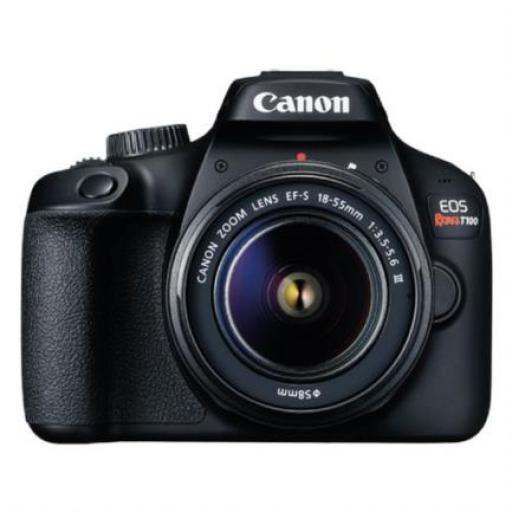 [CANON_T100 1855DCIII USCAN] Canon Camara Canon EOS Rebel T100 con Lente EF-S 18-55DCIII