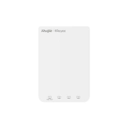 [RUIJIE_RG-RAP1200(P)] RUIJIE Punto de acceso Wi-Fi 5 para interior en pared con 1 puerto PoE Out, hasta 1.7 Gbps doble banda 802.11ac MU-MIMO 2x2
