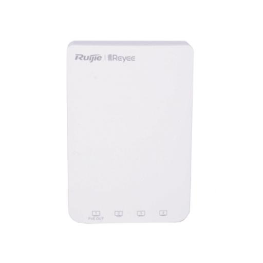 [RUIJIE_RG-RAP1200(P)] RUIJIE Punto de acceso Wi-Fi 5 para interior en pared con 1 puerto PoE Out, hasta 1.7 Gbps doble banda 802.11ac MU-MIMO 2x2