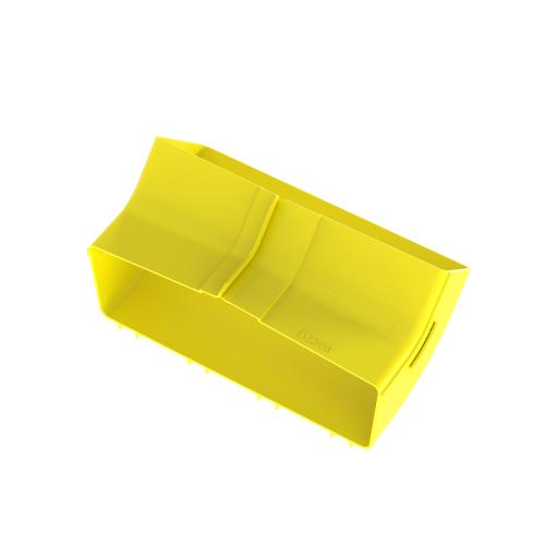 [PANDUIT_FRIV4512X4LYL] Panduit Bajada Vertical Interior de 45º con Tapa, Para uso con Canaletas 12X4 FiberRunner™, Color Amarillo
