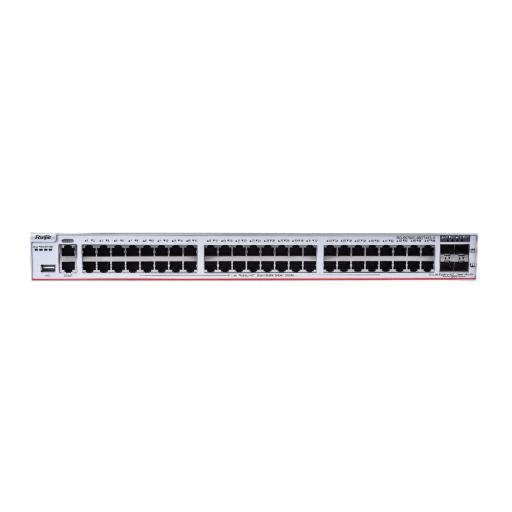 [RUIJIE_RG-S5760C-48GT4XS-X] RUIJIE Switch Core Administrable Capa 3 con 48 puertos Gigabit + 4 SFP+ para fibra 10Gb, gestión gratuita desde la nube.