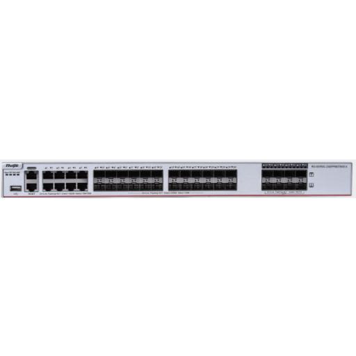 [RUIJIE_RG-S5760C-24SFP/8GT8XS-X] RUIJIE Switch Core Administrable Capa 3 con 8 puertos Gigabit, 24 SFP y 8 SFP+ Combo para fibra 10Gb, gestión gratuita desde la nube.