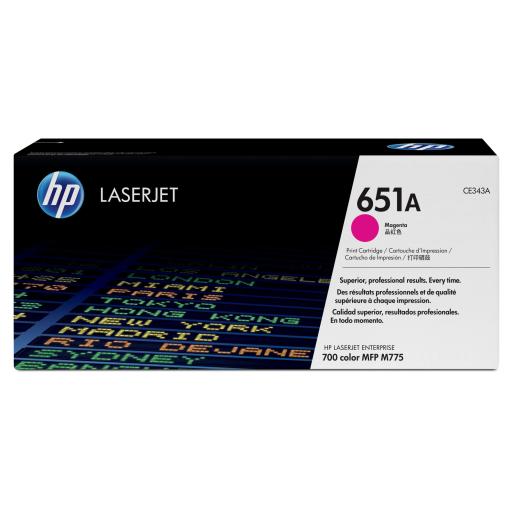 [HP_CE343A] Tóner HP 651A Magenta Original, 16.000 Páginas