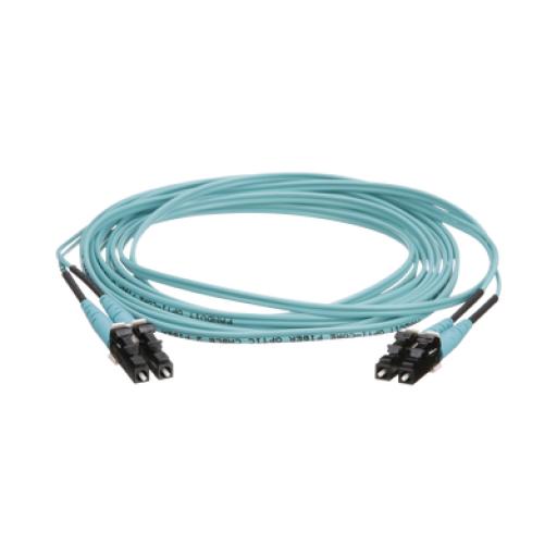 [PANDUIT_FZ2ERLNLNSNM013] Panduit Jumper de Fibra Óptica Multimodo 50/125 OM4, LC-LC Duplex, OFNR (Riser), Color Aqua, 13 Metros
