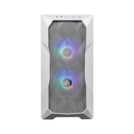 [COOLERMASTER_TD300-WGNN-S00] Cooler Master Gabinete Cooler Master TD300 MESH ARGB Mini Torre Mini ITX/Micro ATX 2xVentiladores Cristal Templado Color Blanco
