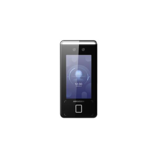 [HIKVISIONDIGITALTECHNOLOGY_DS-K1T341CMFW] Hikvision Digital Technology Terminal Min Moe WiFi de Reconocimiento Facial ULTRA RÁPIDO (Exterior IP65) / Hasta 1.5 mts en lectura / Soporta P2P Hik-Connect / 3,000 Usuarios /QR y Videoportero (ambientes de bajo ruido)