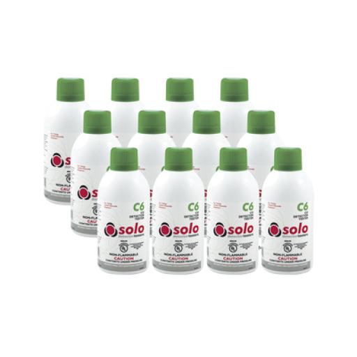 [SDI_SOLOC6-PK] SDI Paquete de 12 latas de gas genuino de monóxido de carbono CO de uso manual o en dispensadores SOLO-330/SOLO-332