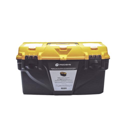 [PRECISION_PST-H070-01] Precision Caja Porta Herramientas 17", 44x26x23 cm Bicolor con Compartimientos para Tornillos.