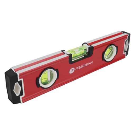 [PRECISION_PST-H080-01] Precision Nivel Magnético de Aluminio Tipo Torpedo de 9” con Triple Burbuja.