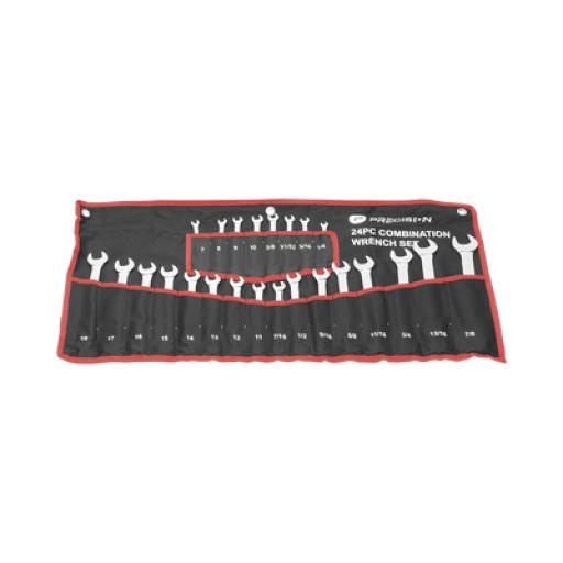 [PRECISION_PST-H030-02] Precision Juego de 24 Llaves Combinadas Métricas e Inglesas con Estuche.