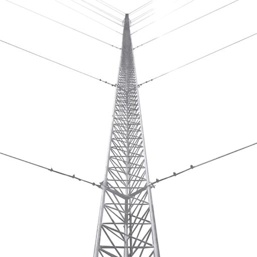 [SYSCOMTOWERS_KTZ45G048] SYSCOM TOWERS Kit de Torre Arriostrada de Piso de 48 m Altura con Tramo STZ45G Galvanizado por Inmersión en Caliente (No incluye retenida).
