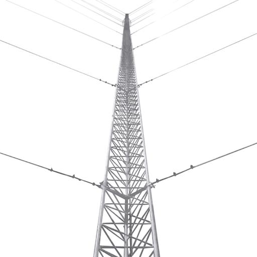 [SYSCOMTOWERS_KTZ-45G-054] SYSCOM TOWERS Kit de Torre Arriostrada de Piso de 54 m Altura con Tramo STZ45G Galvanizado por Inmersión en Caliente (No incluye retenida).
