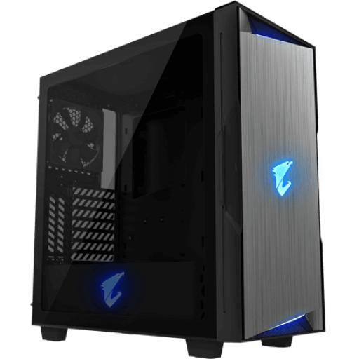 [GIGABYTE_GB-AC300G] Gigabyte Gabinete Gigabyte C300G Gamer Media Torre Cristal Templado Mini ITX/Micro ATX/ATX GPU Vertical Color Negro