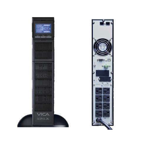 [VICA_ALPHA 2K] Vica UPS Vica Alpha 2K Onda Senoida Pura Doble Conversión Torre/Rack 2000VA/2000W 2 Años Garantía