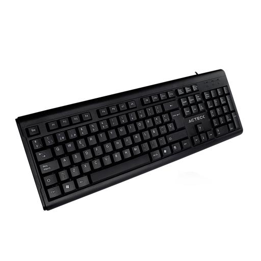 [ACTECK_AC-928946] Acteck TECLADO ACTECK-E ALAMBRICO USB/NEGRO ESTANDAR 104 TECLAS AC-928946