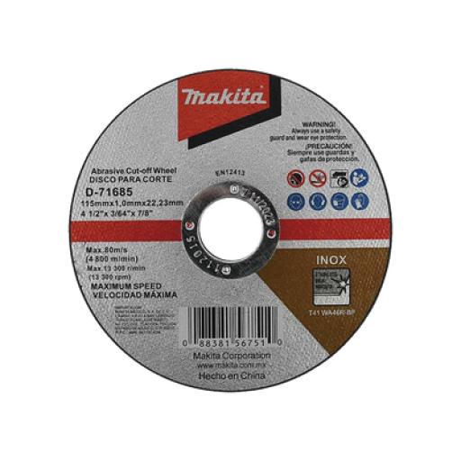 [MAKITA_D71685] Makita Disco 4 - 1/2"/ Inox y Acero  
