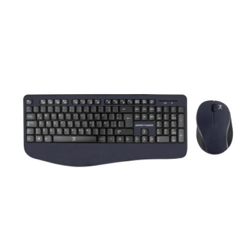 [PERFECTCHOICE_PC-201236] Perfect Choice Kit Teclado y Mouse Perfect Choice Inalámbrico Ergonómico Color Negro