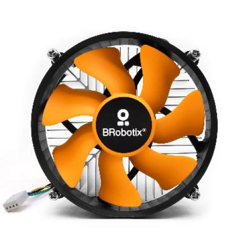[BROBOTIX_963005] Disipador CPU 90mm 2200RPM BRobotix Amarillo.