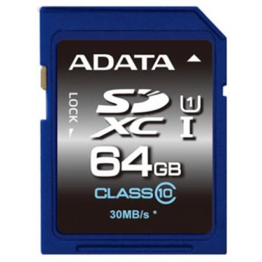 [ADATA_ASDX64GUICL10-R] ADATA Memoria SD (SDXC) 64GB ADATA PREMIER V10