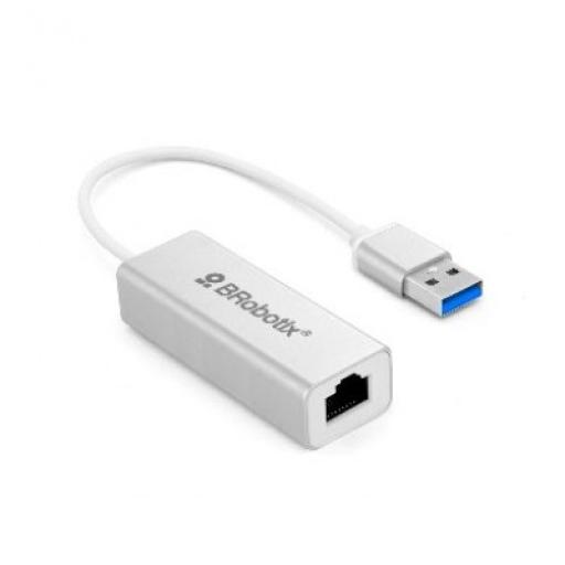 [BROBOTIX_263458] BRobotix Convertidor USB V3.0 a RJ45, Gigabit BROBOTIX 263458
