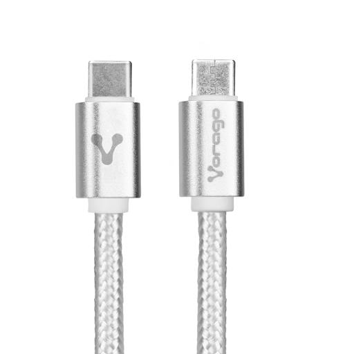 [VORAGO_CAB-124-WH] Vorago CAB-124-WH cable de transmisión Blanco 1 m USB C