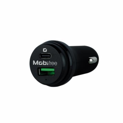 [MOBIFREE_MB-923330] MOBIFREE Cargador Mobifree Cargador de Coche USB y Tipo C