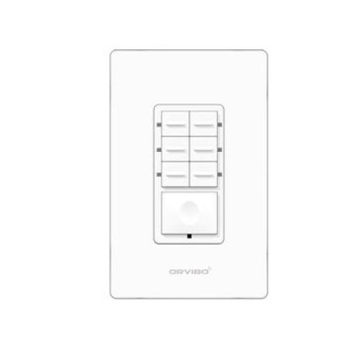 [ORVIBO_T10S7ZW-1UO] Orvibo Botonera de 7 Escenas Inteligente ZIGBEE  Orvibo T10S7ZW-1UO