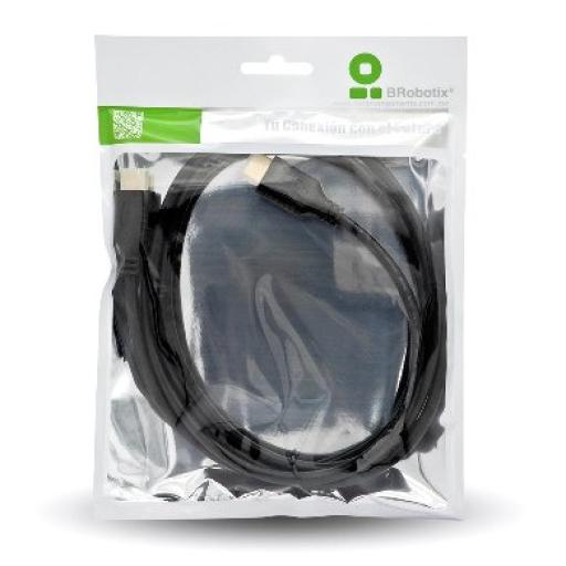 [BROBOTIX_963493] Cable HDMI 2.0 Macho - Macho BRobotix Negro 3 m.
