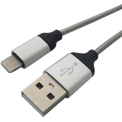 [BROBOTIX_161219] CABLE LIGHTNING ACERO INOXIDABLE BRobotix 1.0 m.