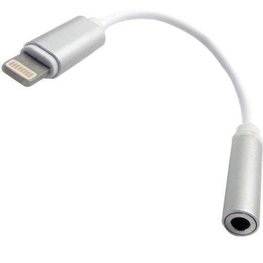 [BROBOTIX_170101] CABLE LIGHTNING A AUDIO HEMBRA BRobotix Blanco.