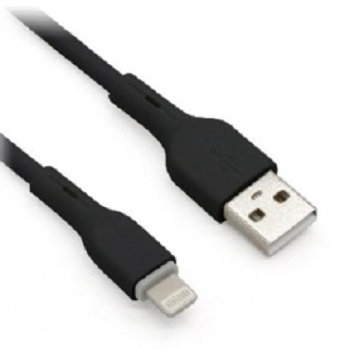 [BROBOTIX_963158] CABLE LIGHTNING PVC, BRobotix NEGRO 1.0 m.