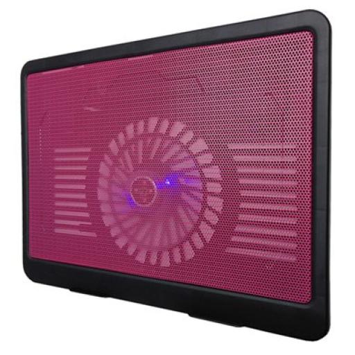 [BROBOTIX_044695R] Base Enfriadora para Laptop 15'' BRobotix Negro/Rojo.