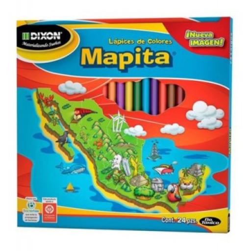 [DIXON_1931] Dixon Colores Mapita C/24 Largos Dixon 1931