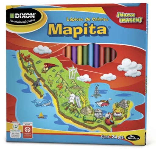 [DIXON_1931] Dixon Colores Mapita C/24 Largos Dixon 1931