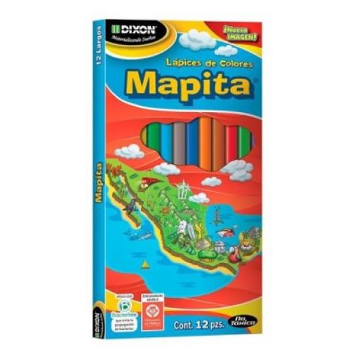 [DIXON_1930 ] Dixon Colores Mapita C/12 Largos  Dixon 1930 