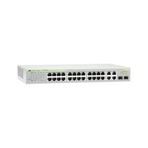 [ALLIEDTELESIS_AT-FS750/28-10] Allied Telesis Switch WebSmart de 24 puertos 10/100 Mbps + 2 puertos 10/100/1000 Mbps + 2 SFP Gigabit Combo