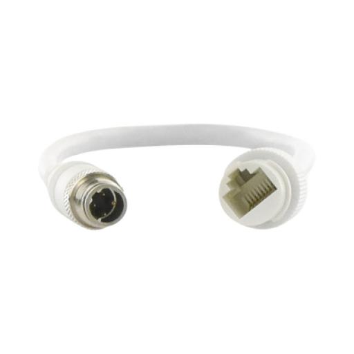 [HIKVISIONDIGITALTECHNOLOGY_M12TORJ45] Hikvision Digital Technology Cable Adaptador Tipo Aviación a RJ45 (Red) para el Kit Movil DS-MP5604SD/GLF(LITE)(KIT)