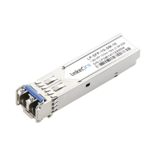 [LINKEDPROBYEPCOM_LP-SFP-1G-SM-10] LINKEDPRO BY EPCOM Transceptor Óptico SFP (Mini-Gbic) / Monomodo 1310 nm / 1.25 Gbps / 1000BASE-LX / Conectores LC/UPC Dúplex / DDM / Hasta 10 km 