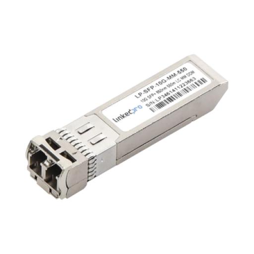 [LINKEDPROBYEPCOM_LP-SFP-10G-MM-550] LINKEDPRO BY EPCOM Transceptor Óptico SFP+ (Mini-Gbic) / Multimodo 850 nm / 10 Gbps / 10GBASE-SR / Conectores LC/UPC Dúplex / DDM / Hasta 550 m 