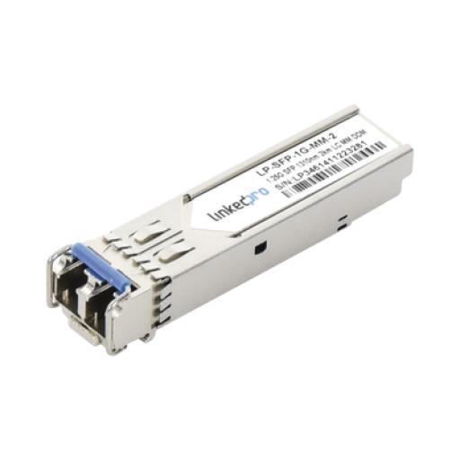 [LINKEDPROBYEPCOM_LP-SFP-1G-MM-2] LINKEDPRO BY EPCOM Transceptor Óptico SFP (Mini-Gbic) / Multimodo 1310 nm / 1.25 Gbps / 1000BASE-SX / Conectores LC/UPC Dúplex / DDM / Hasta 2 km 