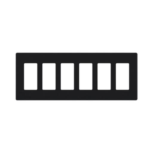 [LUTRON_SC6MN] Lutron Placa 6 espacios pata dimmer o apagadores Lutron